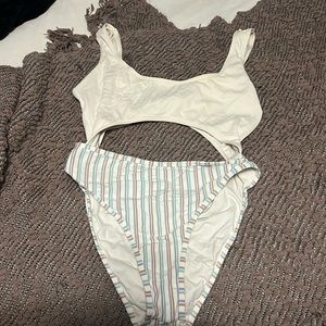 L Space cut out bathing suit size 10